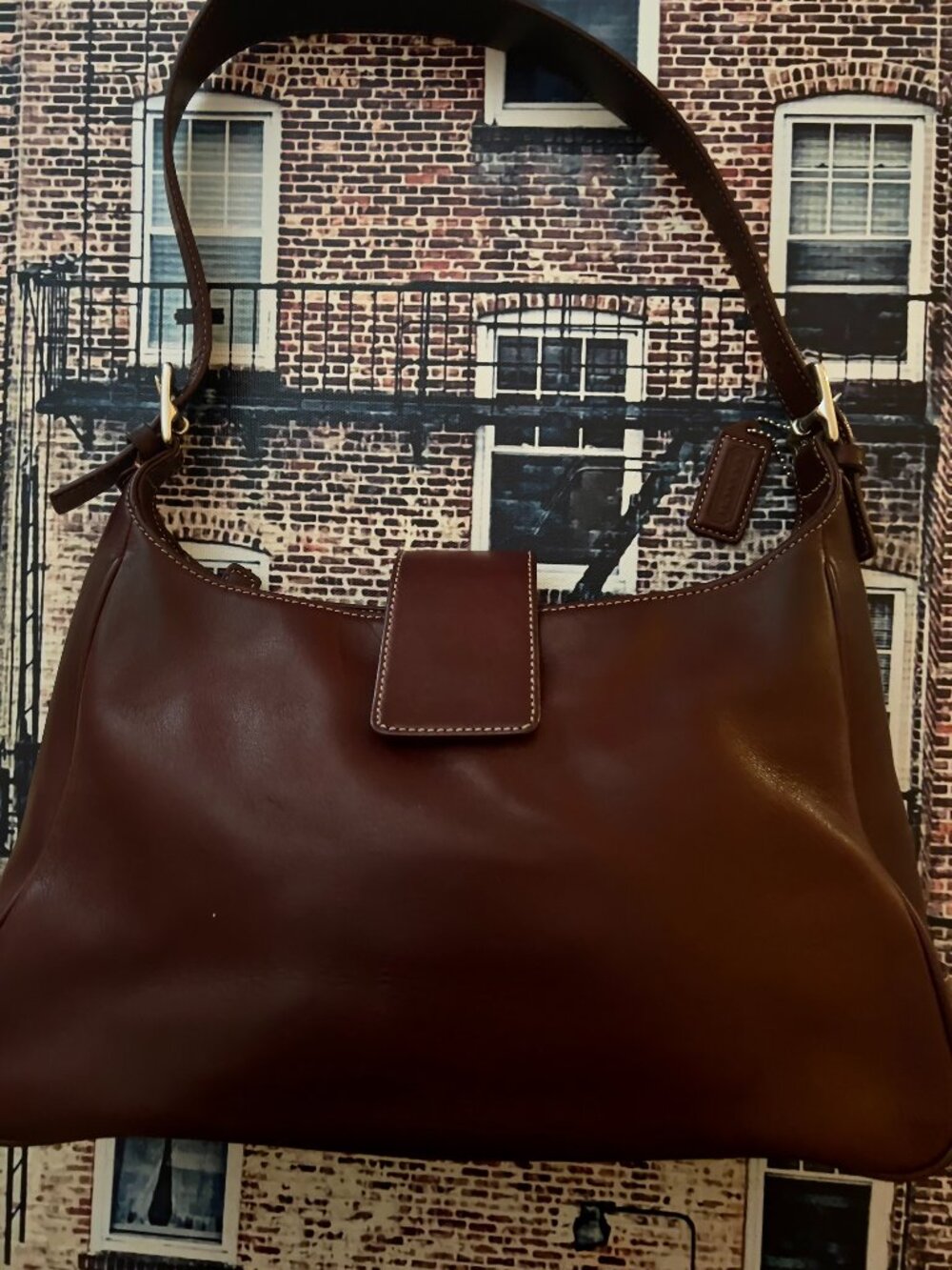 vintage Coach Hamptons Hobo shoulder bag Bordeaux